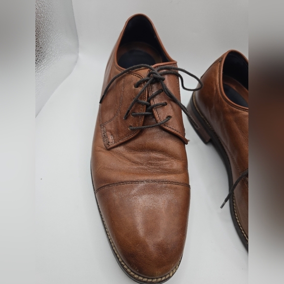 Cole Haan Lenox Hill Cap Toe Lace Up Brown Leather Loafers/shoes. Mens 8 main image 10